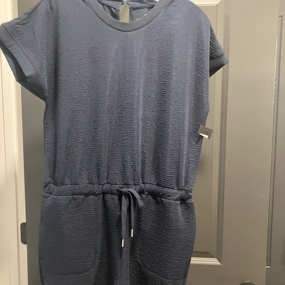 Andrew Marc Navy Short Sleeve Tee
